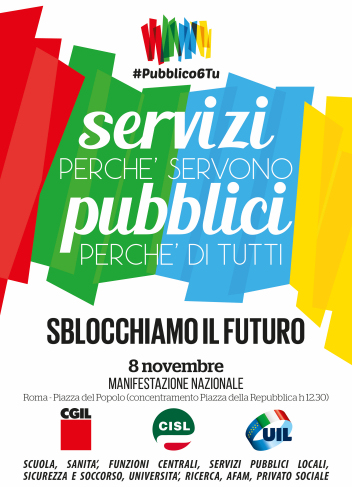 Locandina della Manifestazione del 8 Novembre 2014